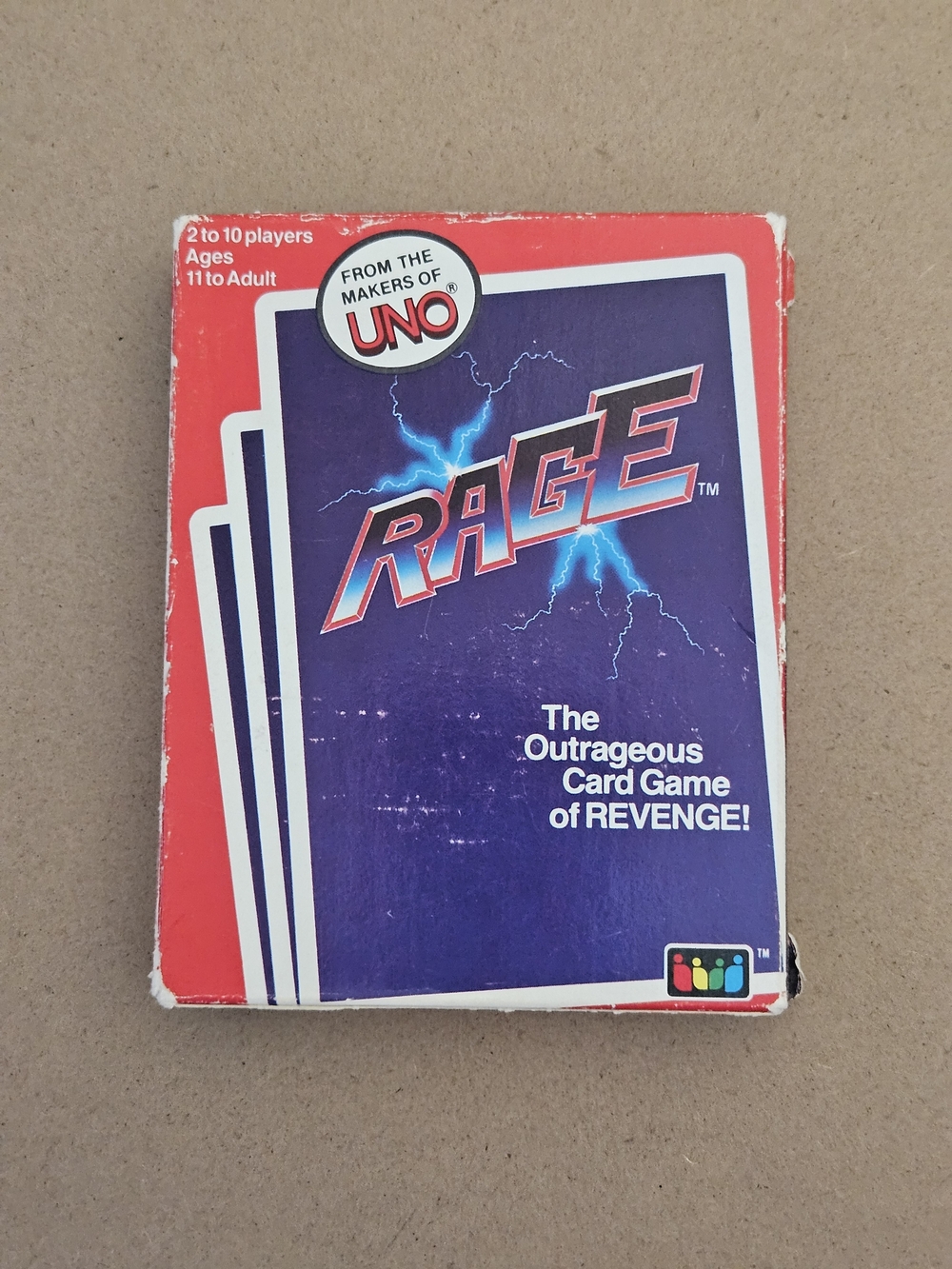 Vintage 1983 UNO Rage Card Game